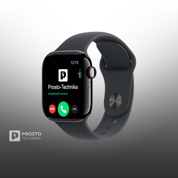 Apple Watch S11 46mm Jet Black Sport Band Black S/M